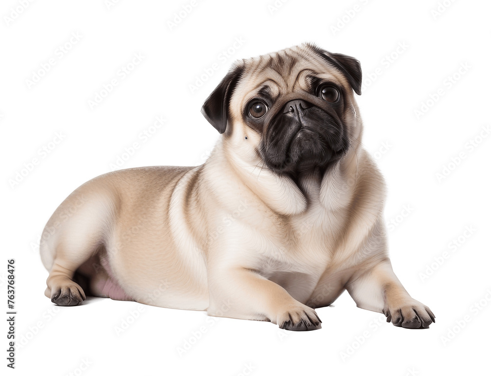 french bulldog puppy isolated on transparent background