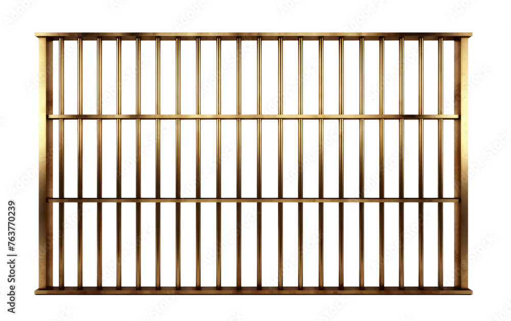 Gold Metal Shelf on White Background. On a White or Clear Surface PNG Transparent Background. Gold Metal Shelf on White Background. On a White or Clear Surface PNG Transparent Background.