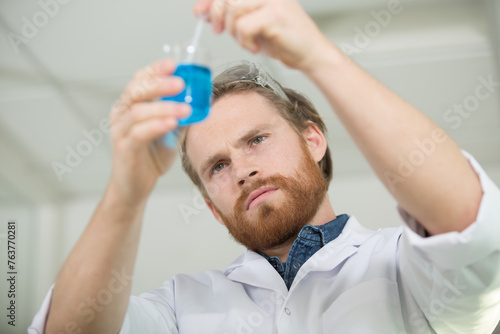 scientific researcher working in laboratory