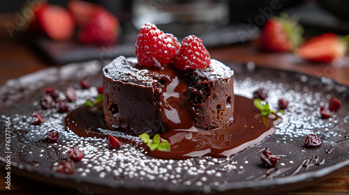 chocolate cake on a plate
