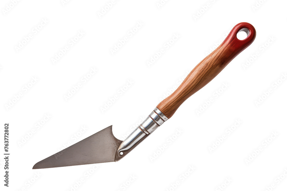 Knife With Wooden Handle on White Background. On a White or Clear Surface PNG Transparent Background. Knife With Wooden Handle on White Background. On a White or Clear Surface PNG Transparent Background.