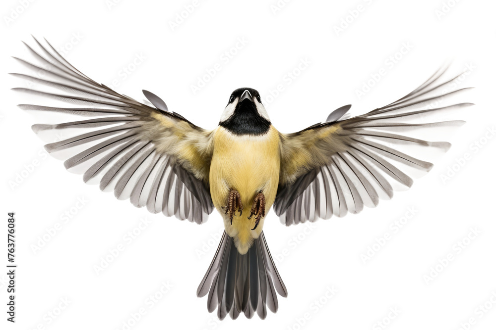 Naklejka premium Bird With Spread Wings. On a White or Clear Surface PNG Transparent Background.