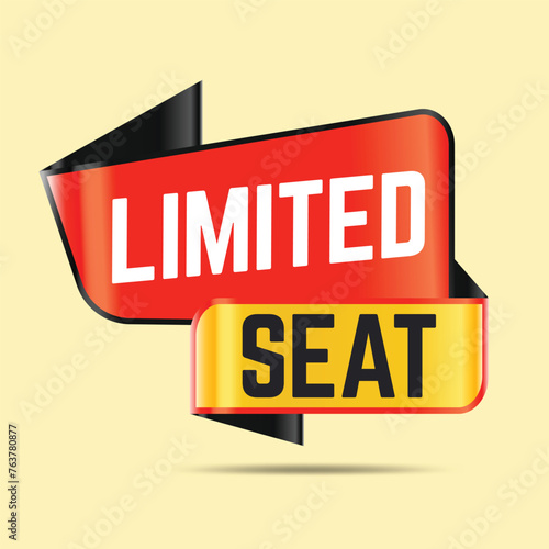 limited seat banner design for social media post
