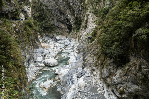Liwu River running through Taroko Gorge, Taroko National Park, Taiwan