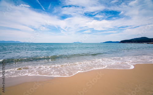Landscape view of sea beach in Wando  South Korea.