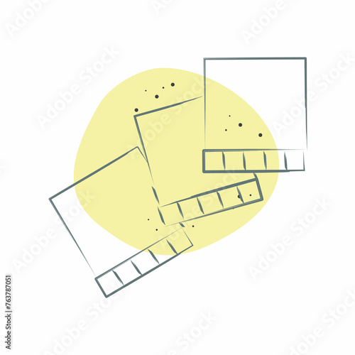 Icon Cardboard. related to Shoemaker symbol. Color Spot Style. simple design editable. simple illustration