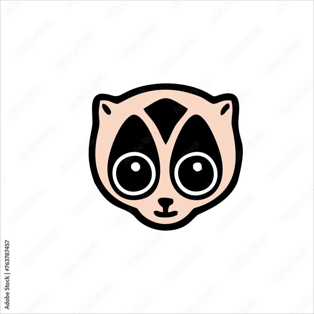 Print slow loris logo design for your company identity and brand
