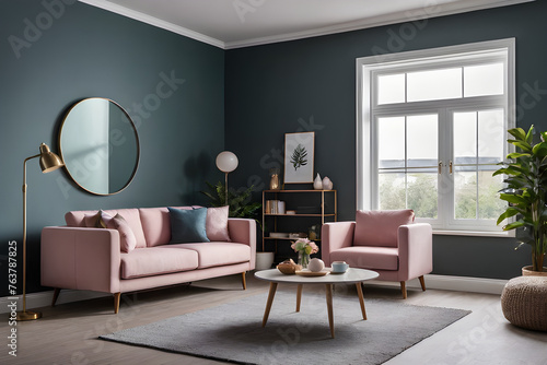 Modern living room interior  sofa 