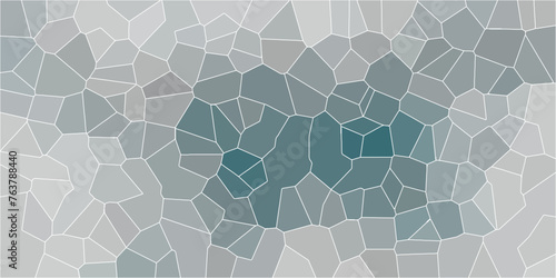 Blue gray Broken quartz stained Glass Background with White lines. Seamless pattern with Vintage Quartz surface white for bathroom or kitchen. Geometric Retro tiles pattern.
