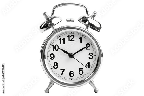 The Classic Alarm Clock Isolated On Transparent Background