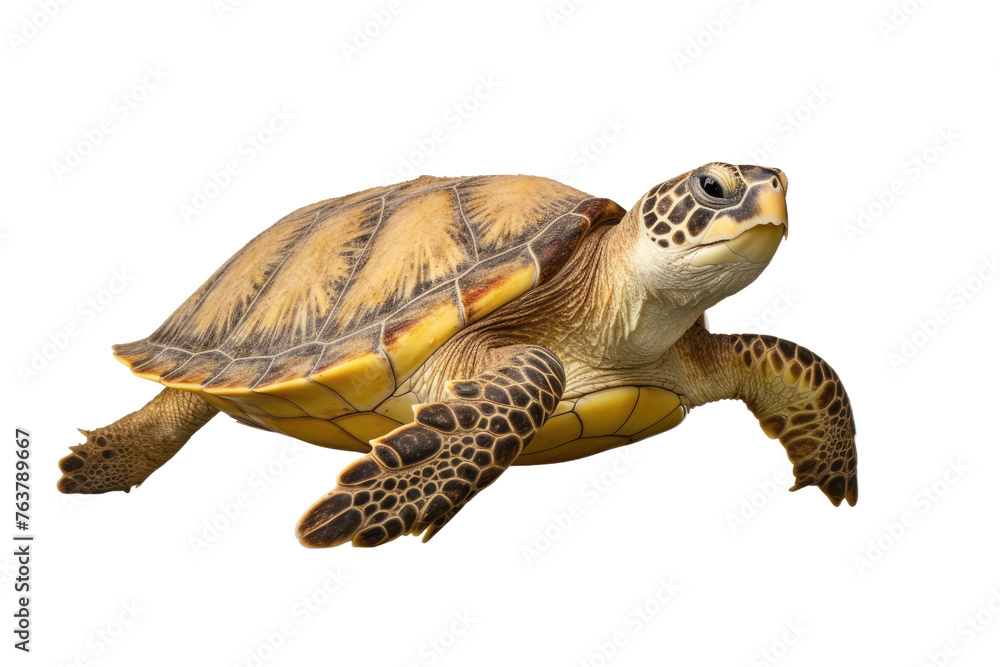 Green Sea Turtle Swimming in the Ocean. On a White or Clear Surface PNG Transparent Background. Green Sea Turtle Swimming in the Ocean. On a White or Clear Surface PNG Transparent Background.