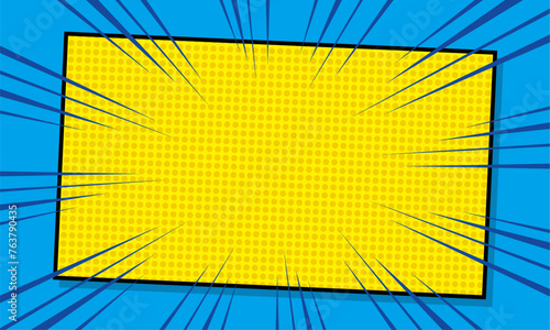 Comic frame border cartoon background