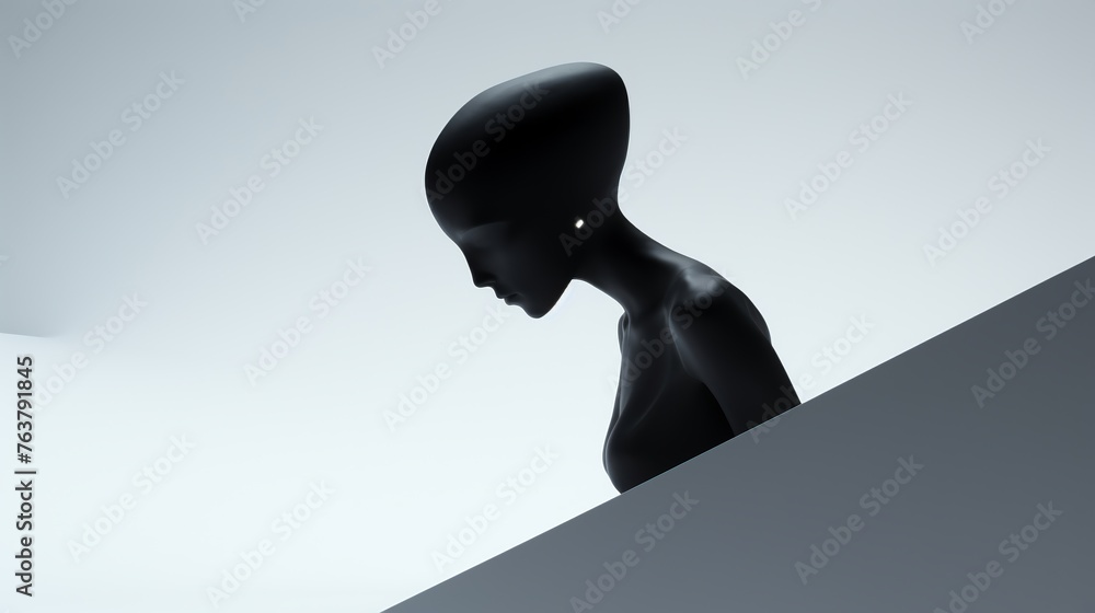 Embrace the shadows of the deep web with a tilted angle view capturing ...