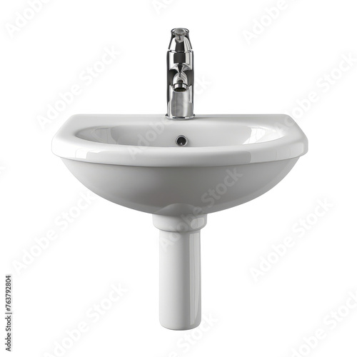 Hand wash sink isolated on transparent background