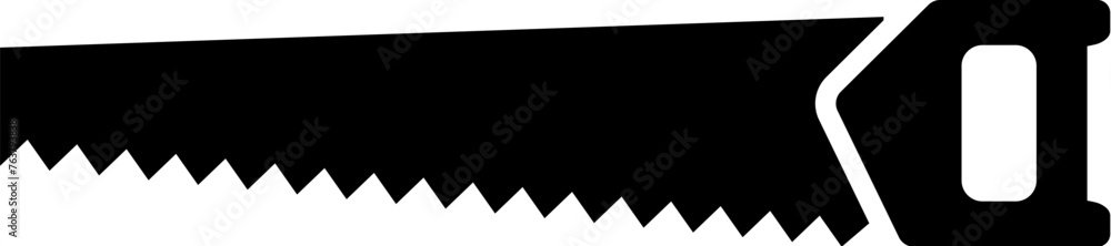 Hand saw vector icon Hand saw vector icon