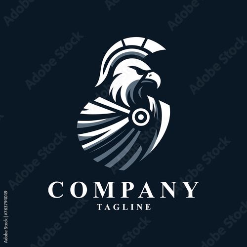 Spartan eagle logo: Represents courage, resilience, and strength, merging the noble spirit of a Spartan with the majesty of an eagle.
