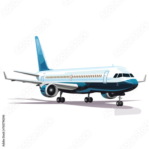 Airliner clipart isolated on white background