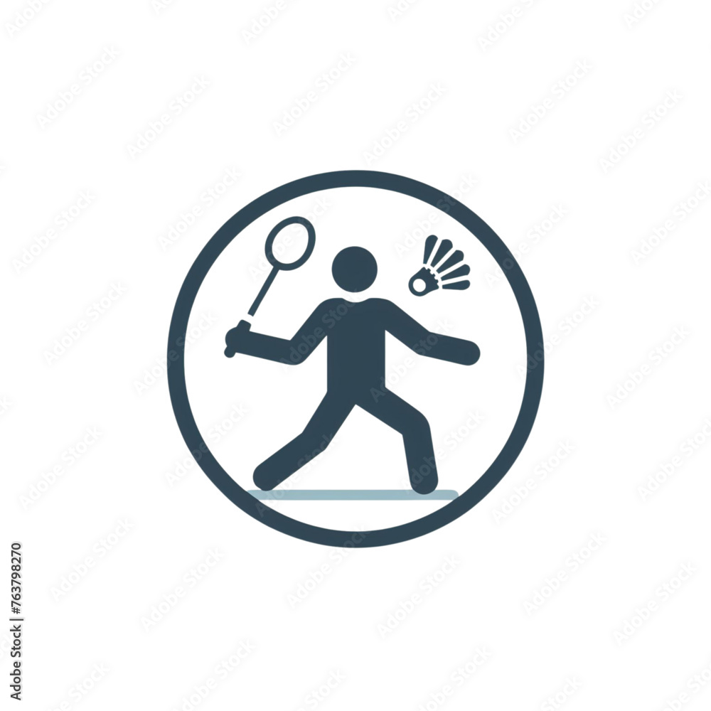 Badminton logo vector illustration Badminton logo vector illustration