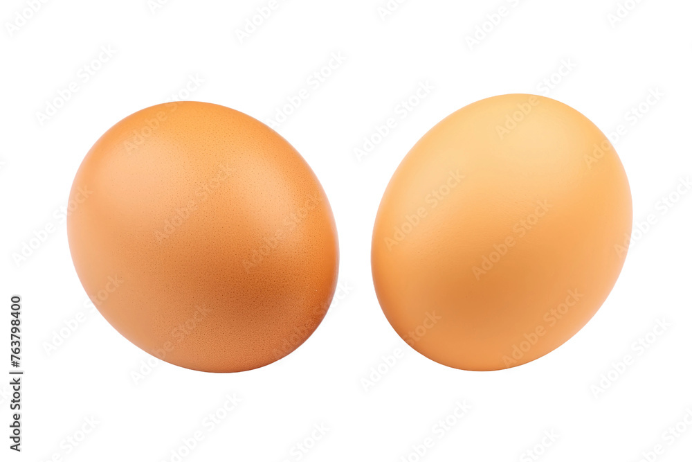 Two Brown Eggs on a White Background. On a White or Clear Surface PNG Transparent Background. Two Brown Eggs on a White Background. On a White or Clear Surface PNG Transparent Background.