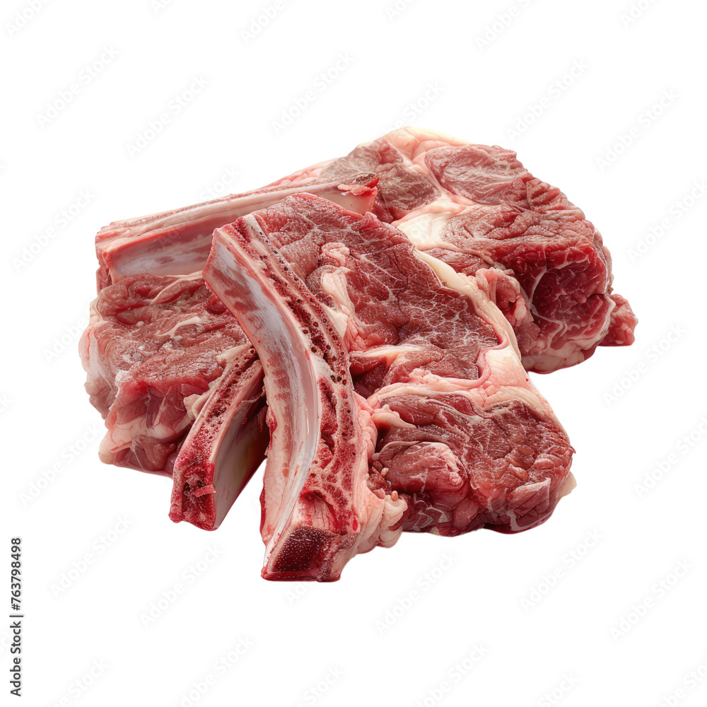 Raw lamb isolated on transparent background Raw lamb isolated on transparent background