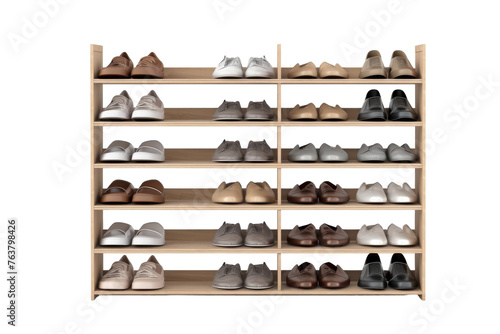 Shoe Racks Isolated On Transparent Background