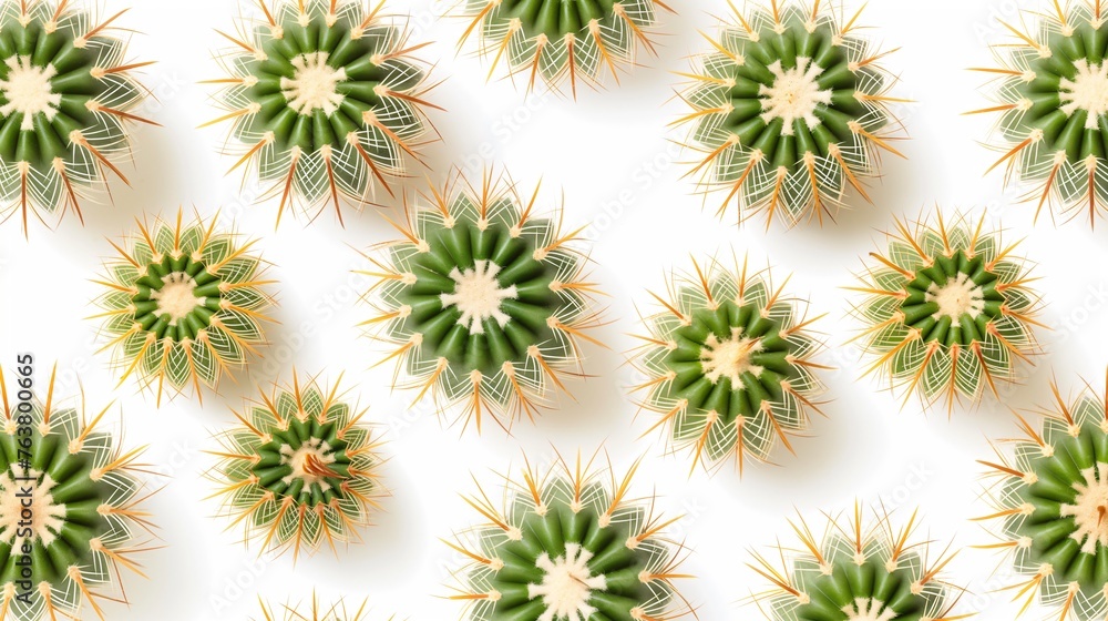 Desert Defense: Intricate Patterns of Cacti Spines Macr Desert Defense: Intricate Patterns of Cacti Spines Macr