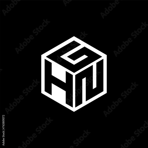 HNG letter logo design in illustration. Vector logo, calligraphy designs for logo, Poster, Invitation, etc.