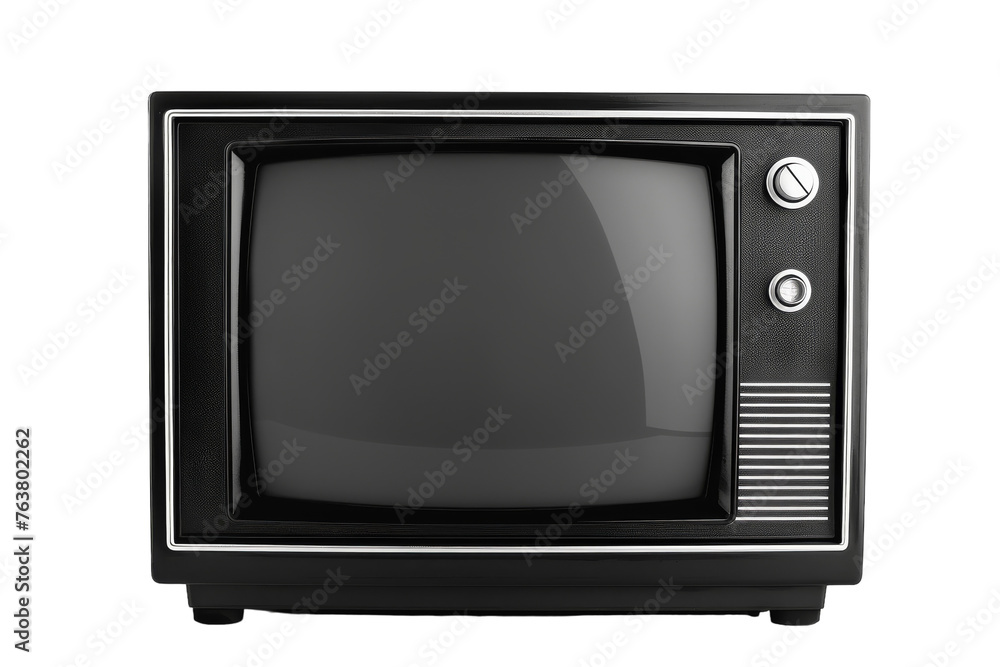 Clear Television Display Isolated On Transparent Background