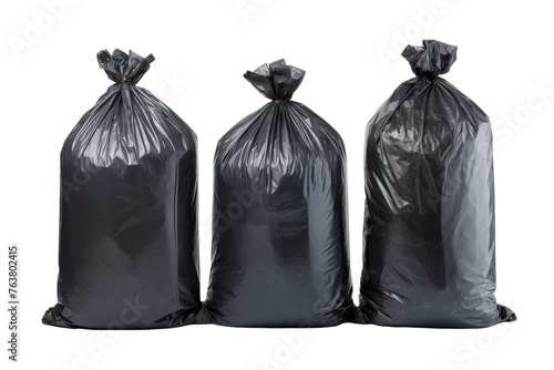 Trash Bags in Waste Management Isolated On Transparent Background