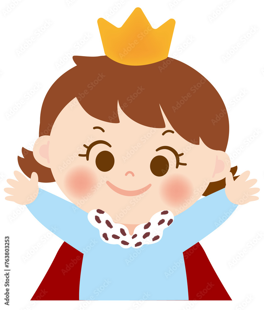 王様　子供のかわいいキャラクターイラスト