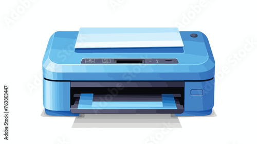 Printer vector flat color icon flat vector