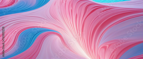 Fluid Abstract Shapes Representing AI Data Flow colorful background
