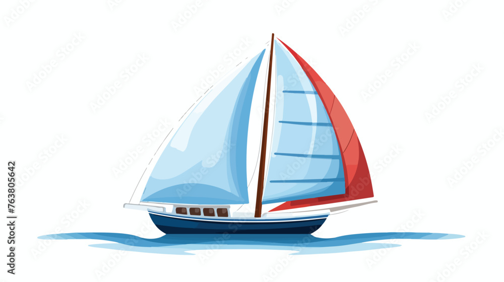 sailboat icon or logo isolated sign symbol vector 