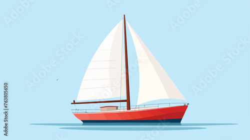sailboat icon or logo isolated sign symbol vector  © Nobel