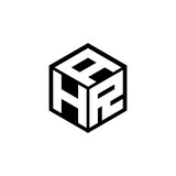 HRA letter logo design in illustration. Vector logo, calligraphy designs for logo, Poster, Invitation, etc.