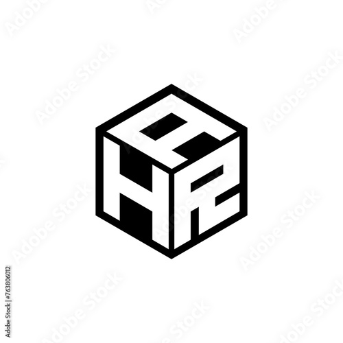 HRA letter logo design in illustration. Vector logo, calligraphy designs for logo, Poster, Invitation, etc. photo