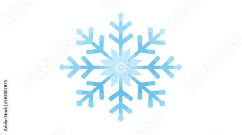 Snowflake Icon Isolated On White Background flat vector