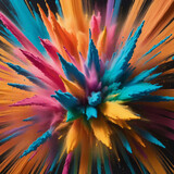 colorful powder explosion colorful background