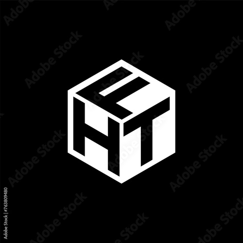 HTF letter logo design in illustration. Vector logo, calligraphy designs for logo, Poster, Invitation, etc. © Mamunur