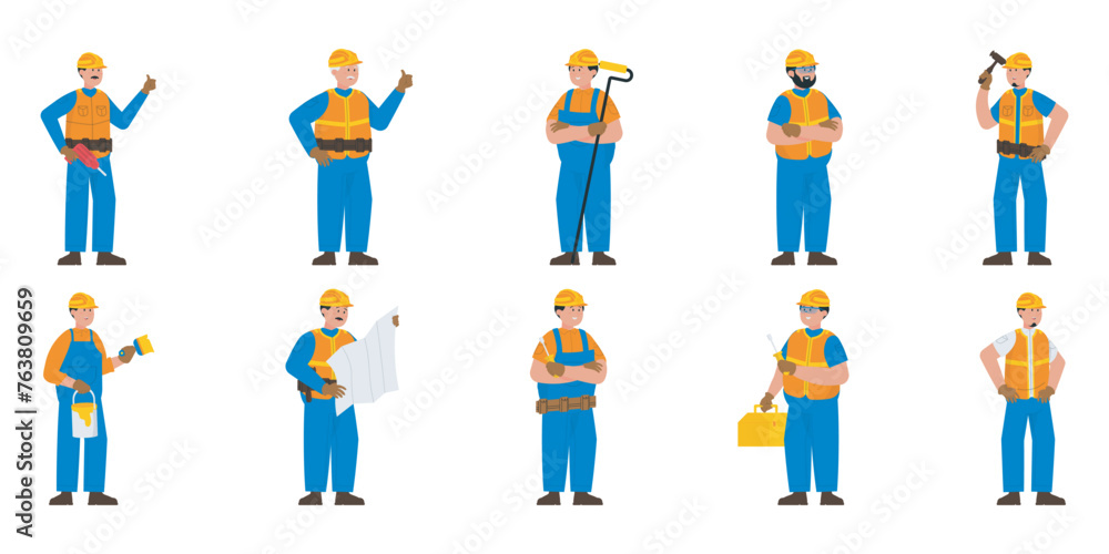 Construction Worker Character