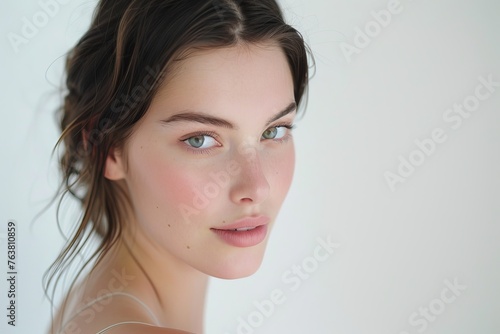 Beautiful Woman in Natural Beauty Portrait