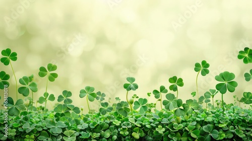 Greeting Card and Banner Design for Social Media or Educational Purpose of Happy St Patrick Day Background