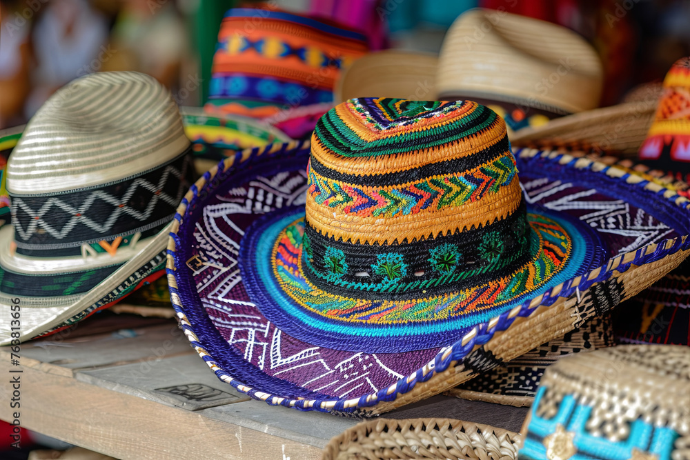 Mexican style sombrero hats