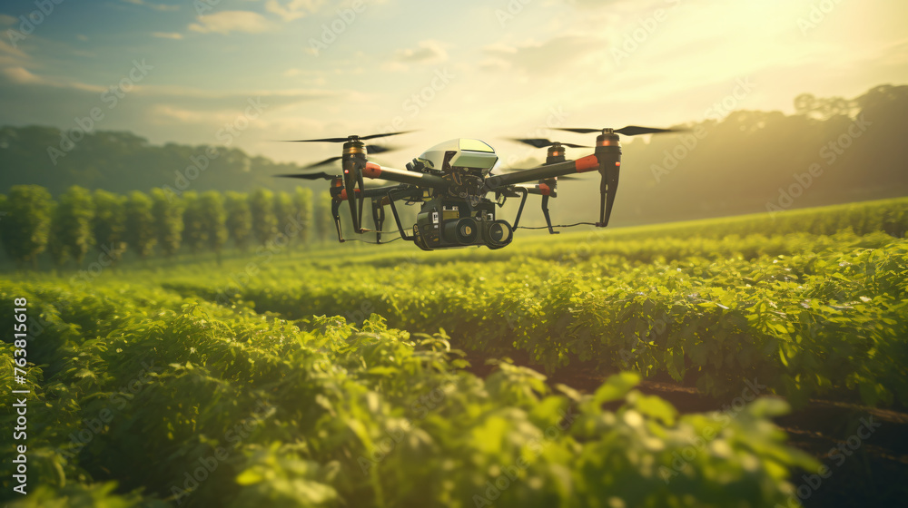 A smart farming system using drones and sensors