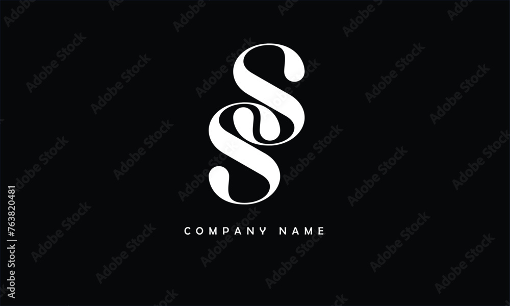 Fototapeta premium SS Abstract Letters Logo Monogram