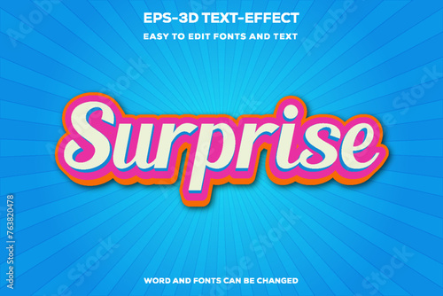 Surprise 3D Text Effect.