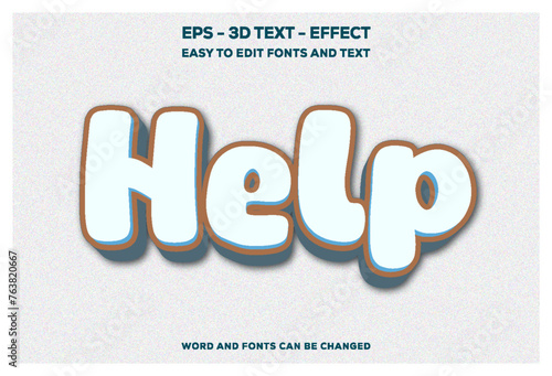 Help 3D Text Effect.