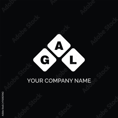 GAL letter logo design on white background. GAL logo. GAL creative initials letter Monogram logo icon concept. GAL letter design