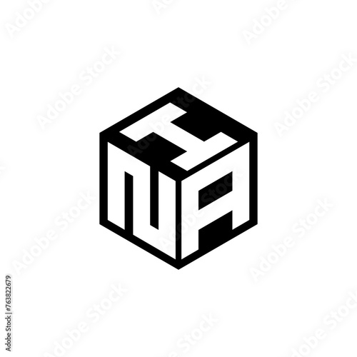 NAI letter logo design in illustration. Vector logo, calligraphy designs for logo, Poster, Invitation, etc.