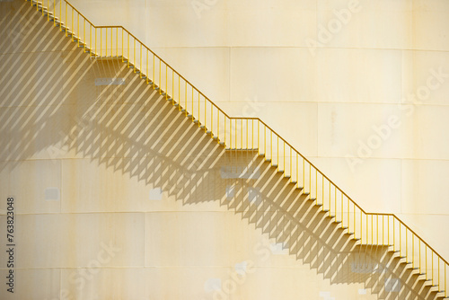 фотографія Access stairways in a fuel storage tank